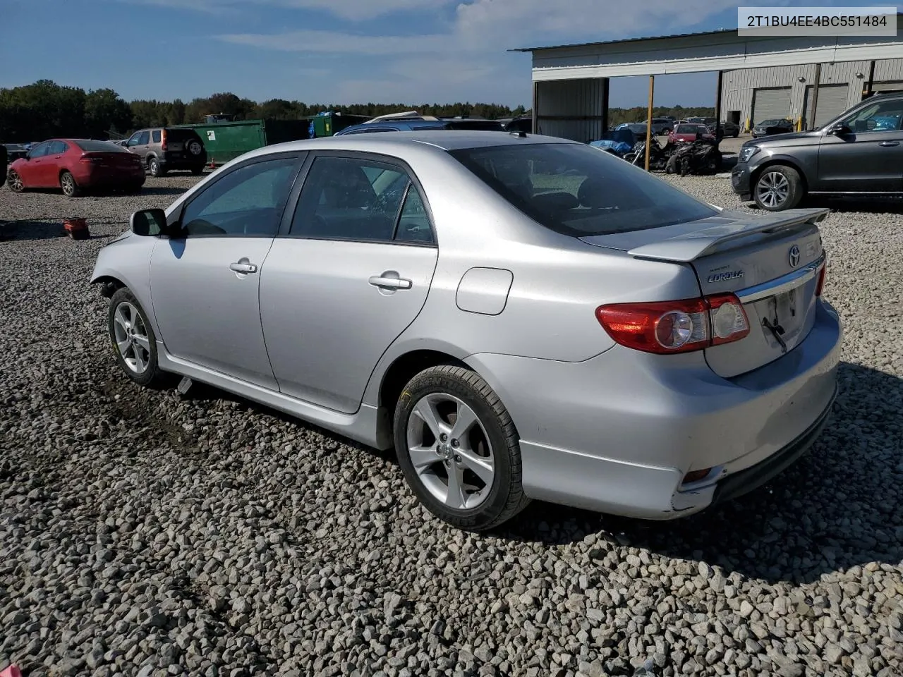 2011 Toyota Corolla Base VIN: 2T1BU4EE4BC551484 Lot: 77642854