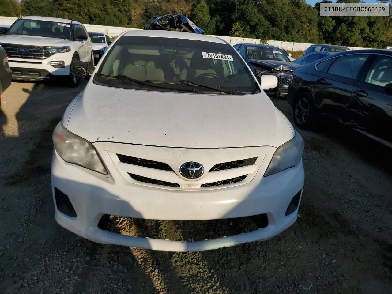 2011 Toyota Corolla Base VIN: 2T1BU4EE0BC565429 Lot: 78162484