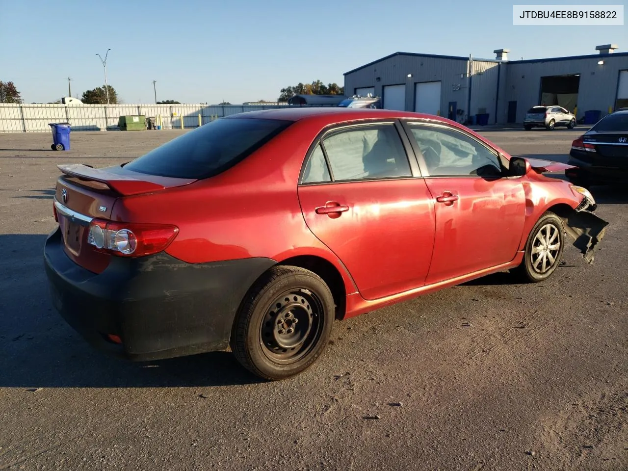 2011 Toyota Corolla Base VIN: JTDBU4EE8B9158822 Lot: 78264194