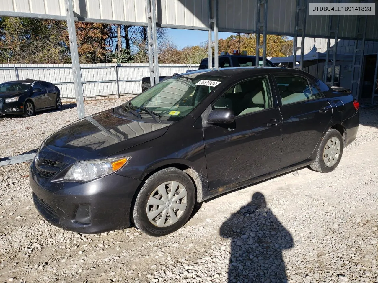 2011 Toyota Corolla Base VIN: JTDBU4EE1B9141828 Lot: 78388424