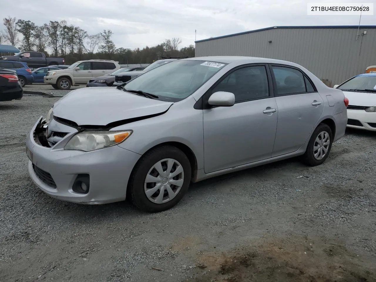 2011 Toyota Corolla Base VIN: 2T1BU4EE0BC750628 Lot: 78527174