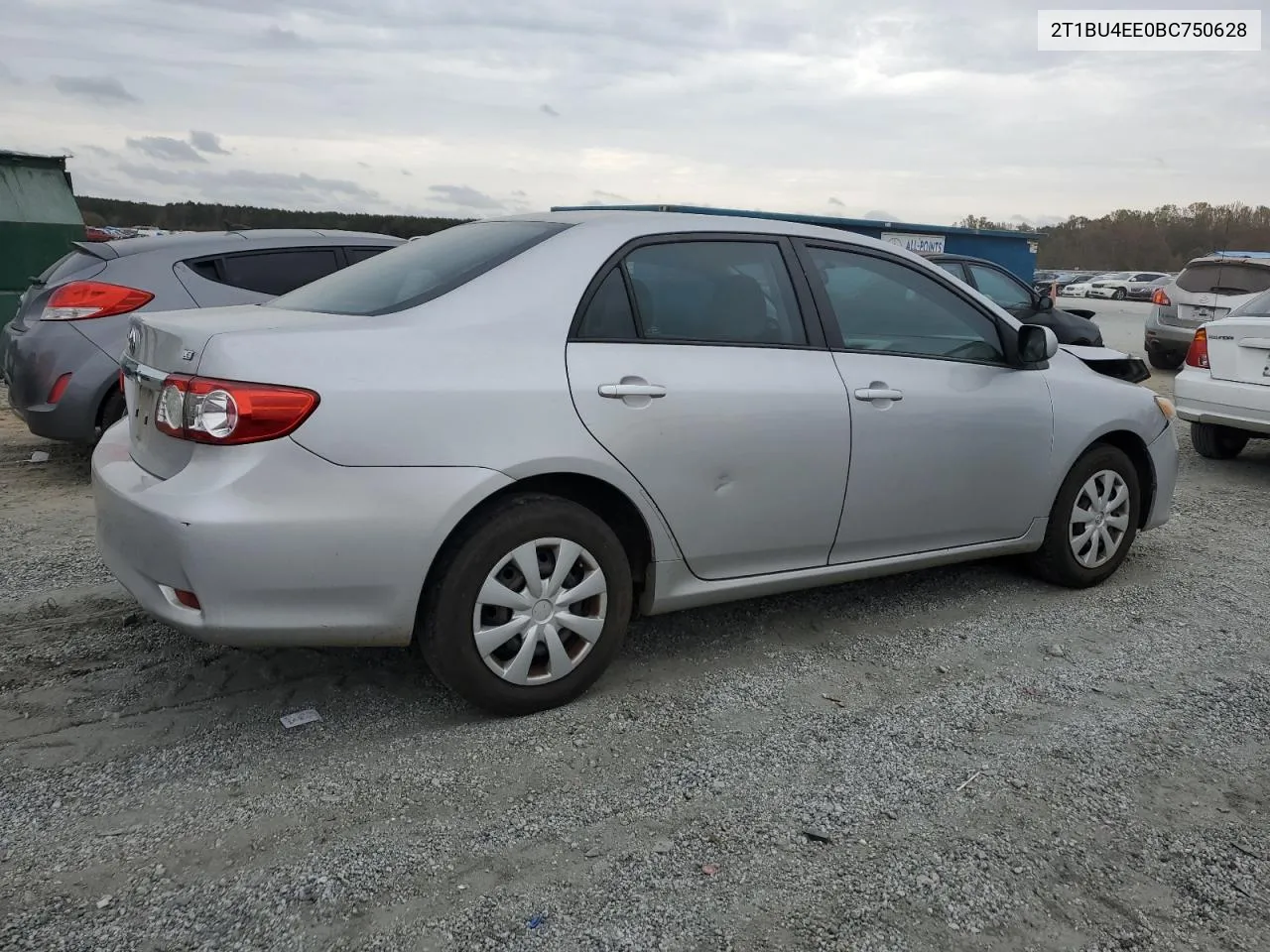 2011 Toyota Corolla Base VIN: 2T1BU4EE0BC750628 Lot: 78527174