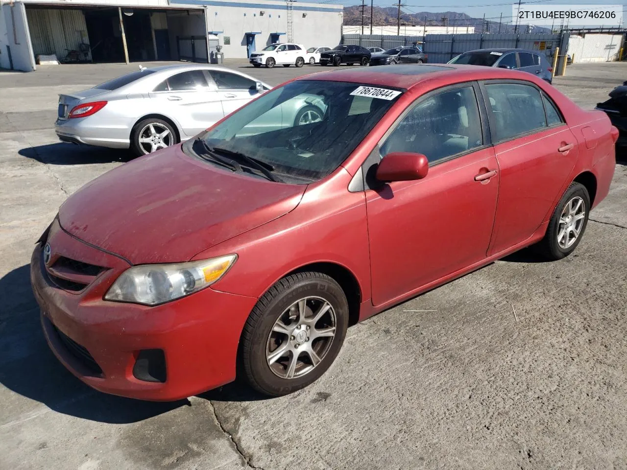 2011 Toyota Corolla Base VIN: 2T1BU4EE9BC746206 Lot: 78670844