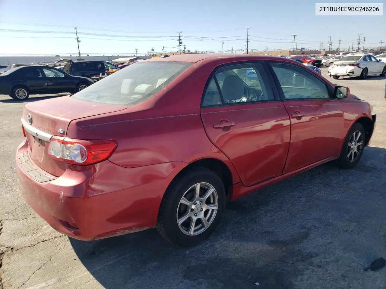 2011 Toyota Corolla Base VIN: 2T1BU4EE9BC746206 Lot: 78670844