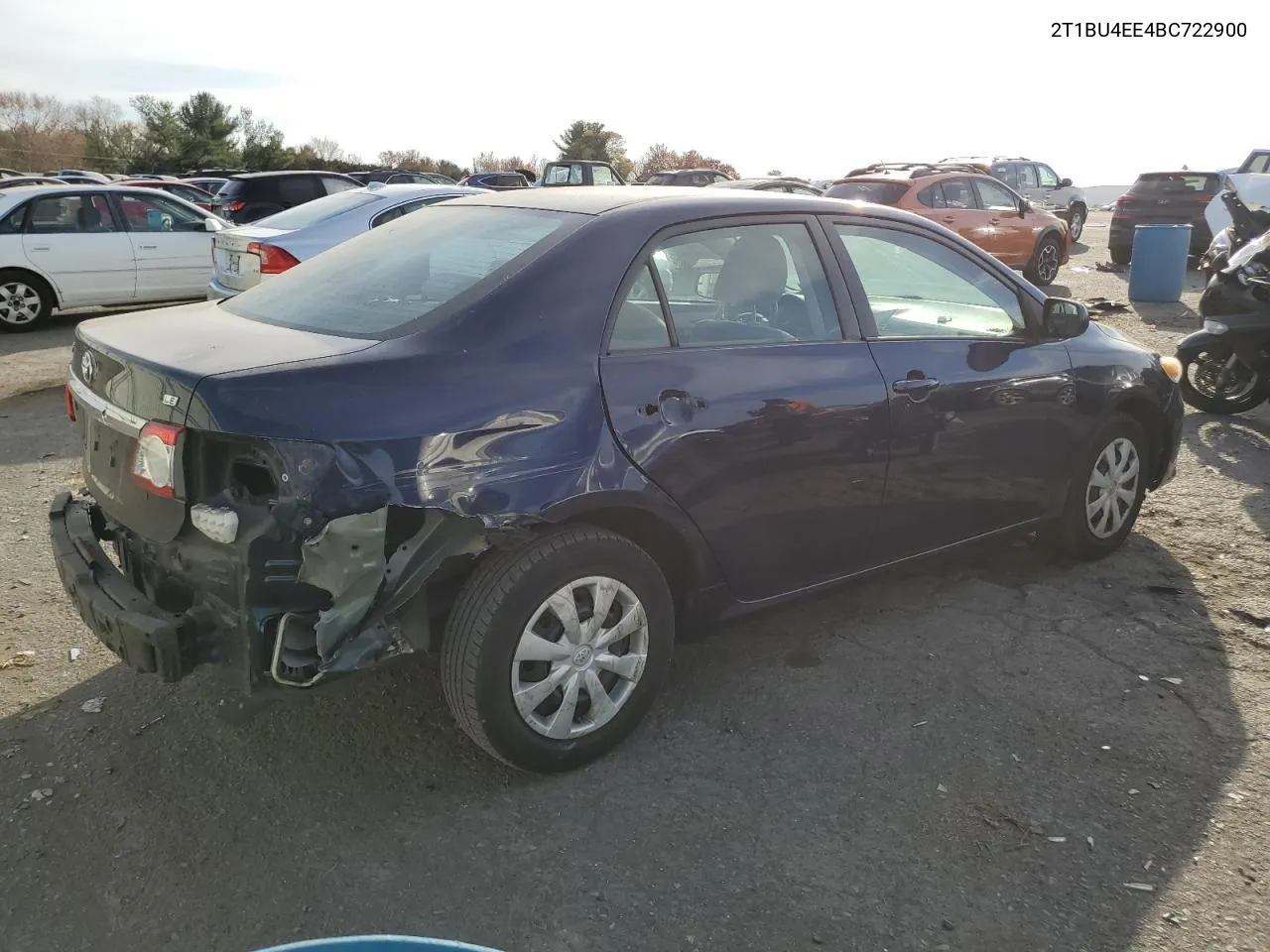 2011 Toyota Corolla Base VIN: 2T1BU4EE4BC722900 Lot: 78808394