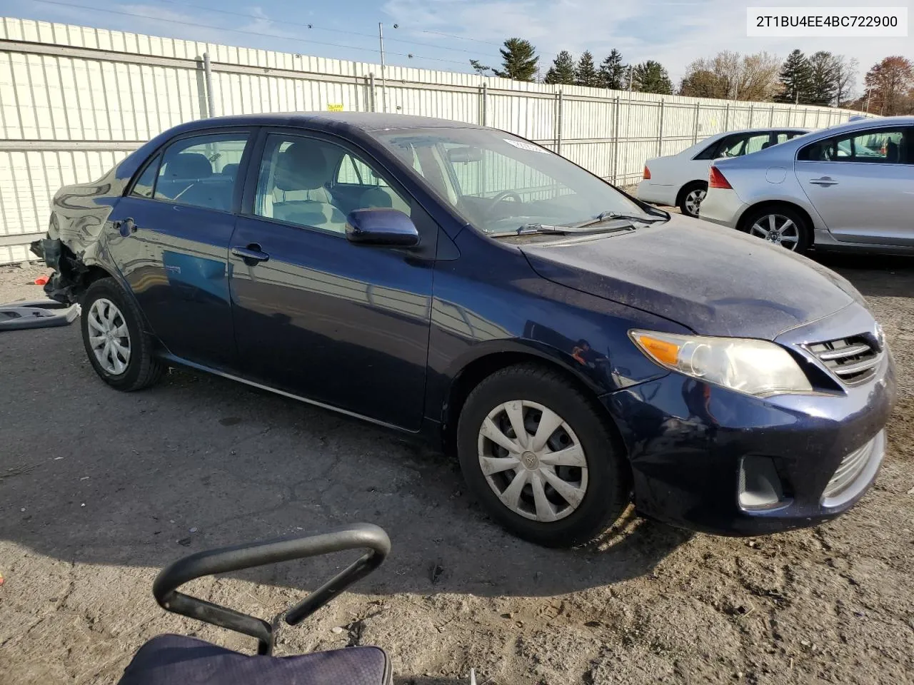 2011 Toyota Corolla Base VIN: 2T1BU4EE4BC722900 Lot: 78808394