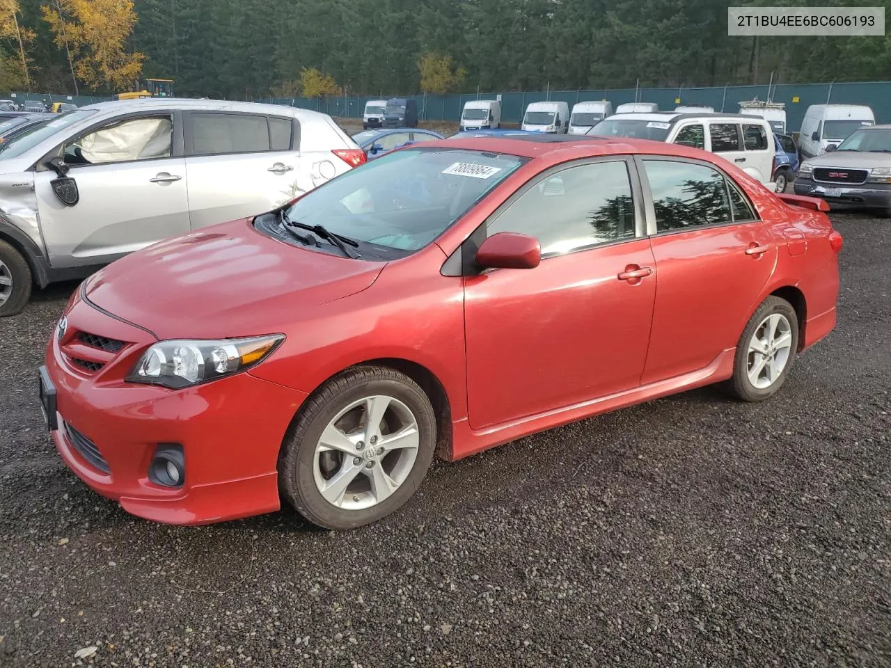 2011 Toyota Corolla Base VIN: 2T1BU4EE6BC606193 Lot: 78809864