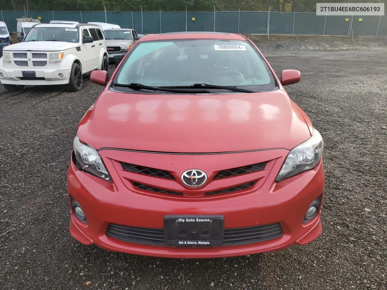 2011 Toyota Corolla Base VIN: 2T1BU4EE6BC606193 Lot: 78809864