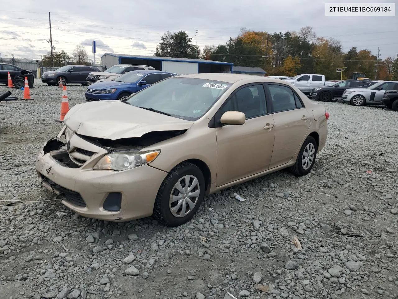 2011 Toyota Corolla Base VIN: 2T1BU4EE1BC669184 Lot: 78853584