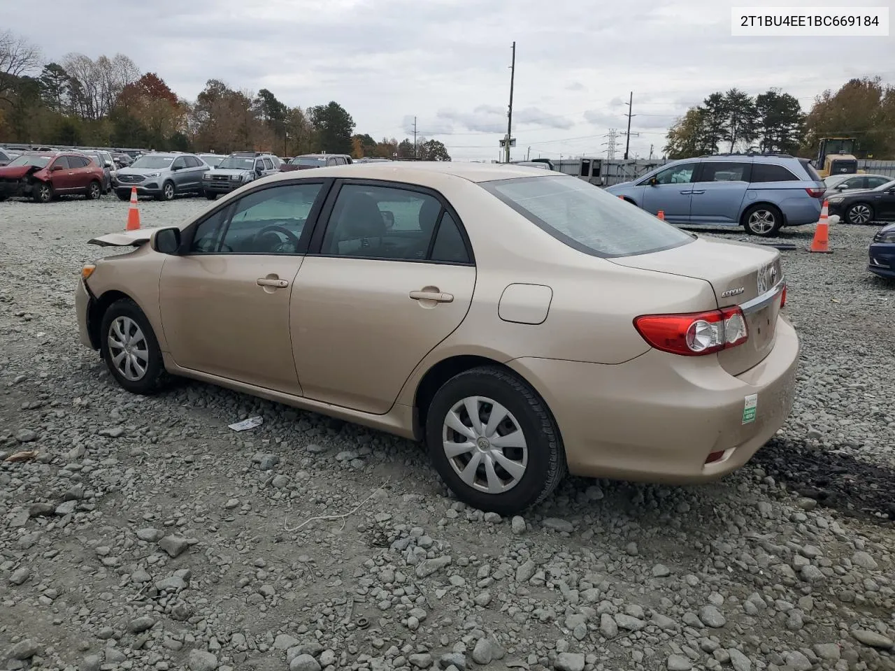 2011 Toyota Corolla Base VIN: 2T1BU4EE1BC669184 Lot: 78853584