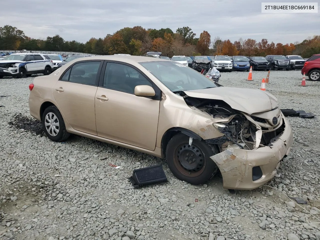 2011 Toyota Corolla Base VIN: 2T1BU4EE1BC669184 Lot: 78853584