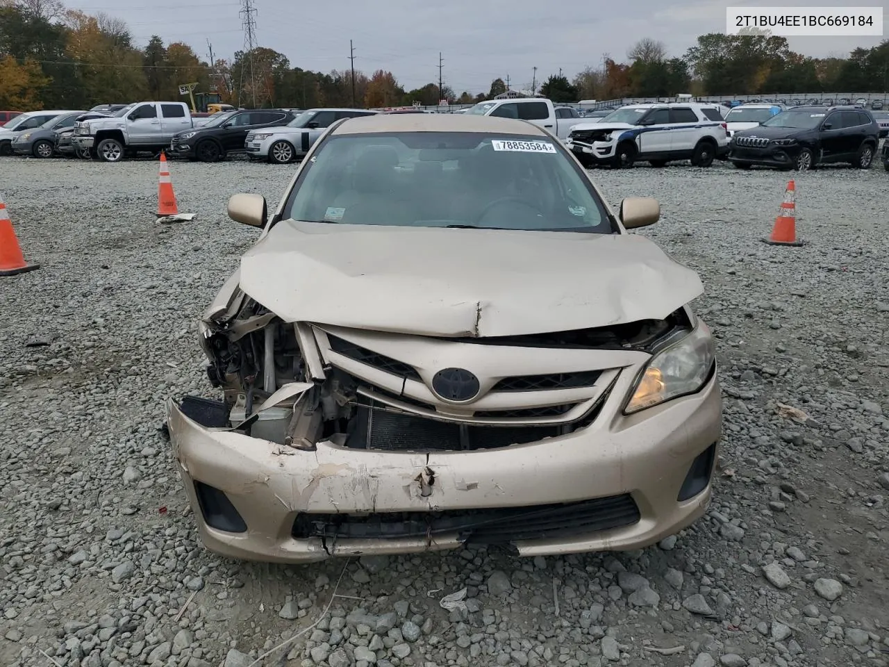 2011 Toyota Corolla Base VIN: 2T1BU4EE1BC669184 Lot: 78853584