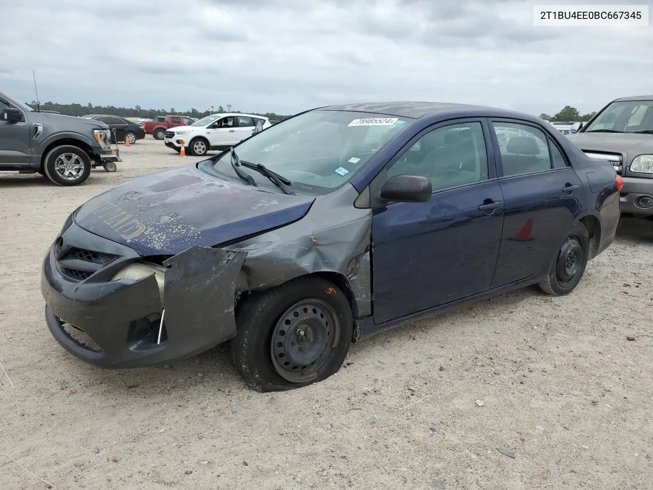 2011 Toyota Corolla Base VIN: 2T1BU4EE0BC667345 Lot: 78985524