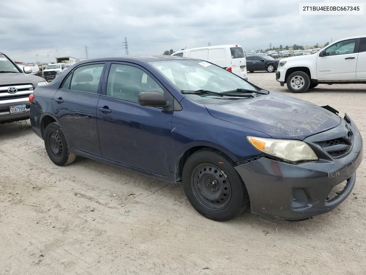 2011 Toyota Corolla Base VIN: 2T1BU4EE0BC667345 Lot: 78985524