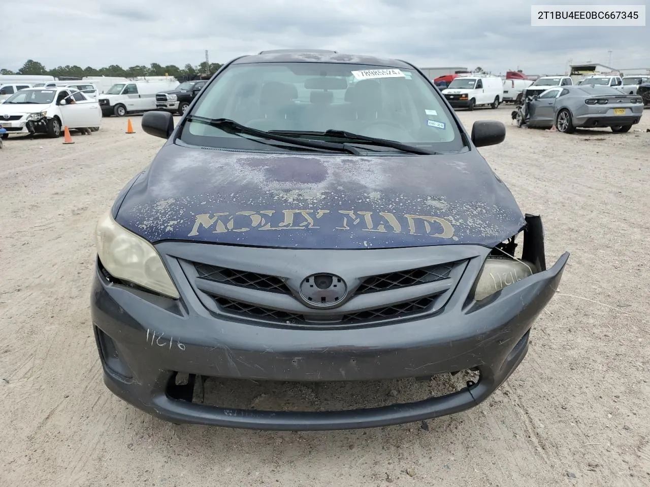 2011 Toyota Corolla Base VIN: 2T1BU4EE0BC667345 Lot: 78985524