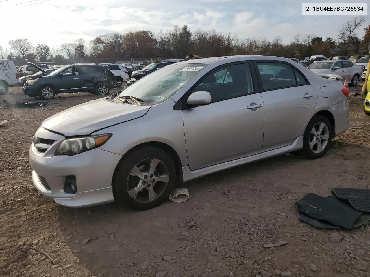 2011 Toyota Corolla Base VIN: 2T1BU4EE7BC726634 Lot: 79193924