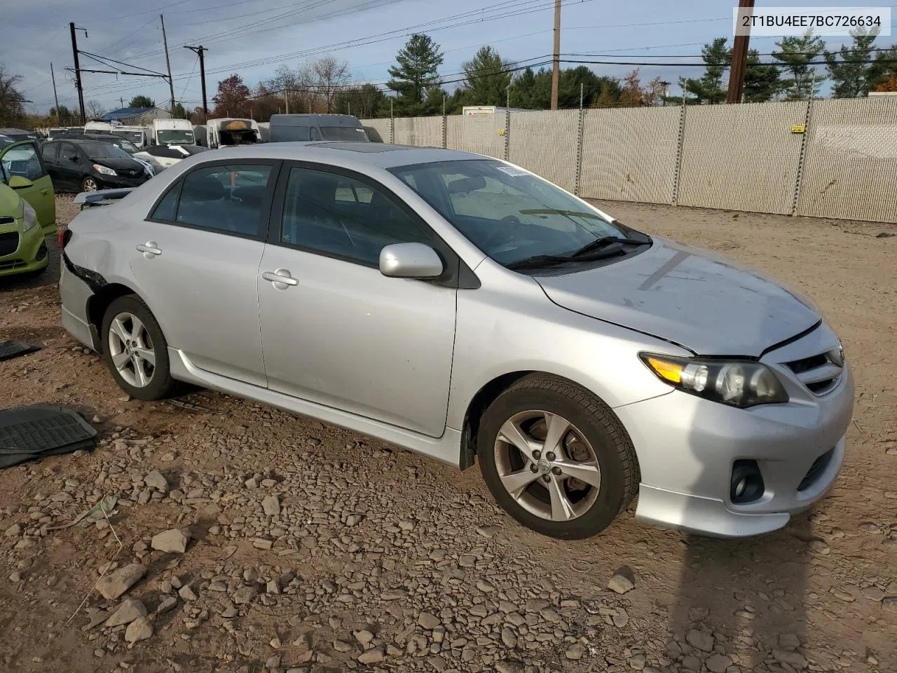 2011 Toyota Corolla Base VIN: 2T1BU4EE7BC726634 Lot: 79193924