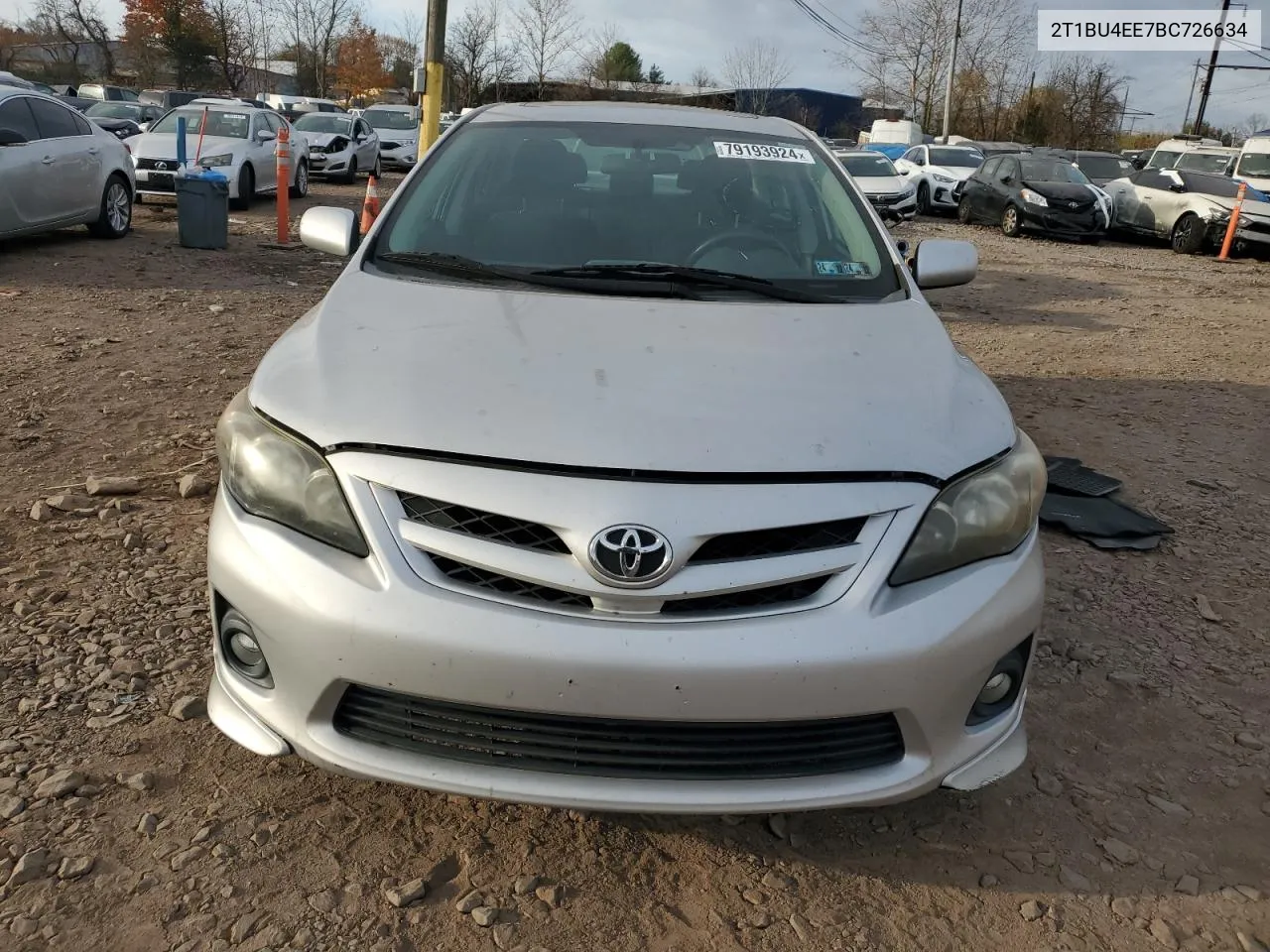 2011 Toyota Corolla Base VIN: 2T1BU4EE7BC726634 Lot: 79193924