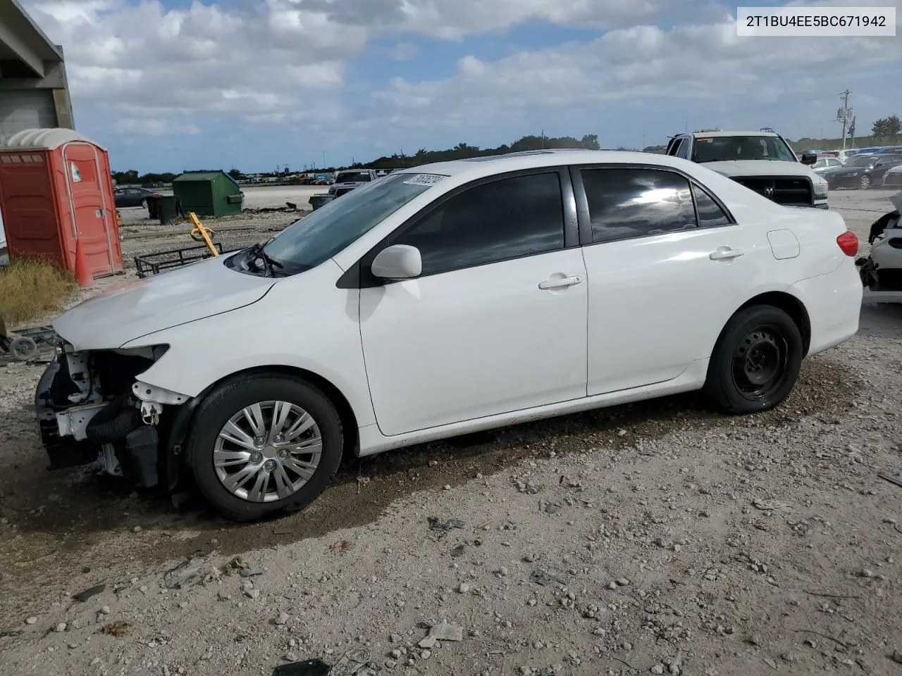 2T1BU4EE5BC671942 2011 Toyota Corolla Base