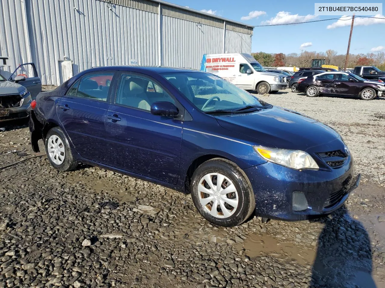 2011 Toyota Corolla Base VIN: 2T1BU4EE7BC540480 Lot: 79637264