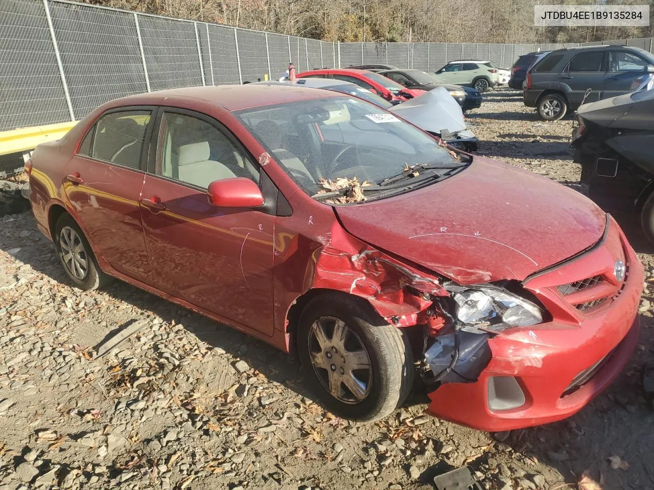 2011 Toyota Corolla Base VIN: JTDBU4EE1B9135284 Lot: 79947314