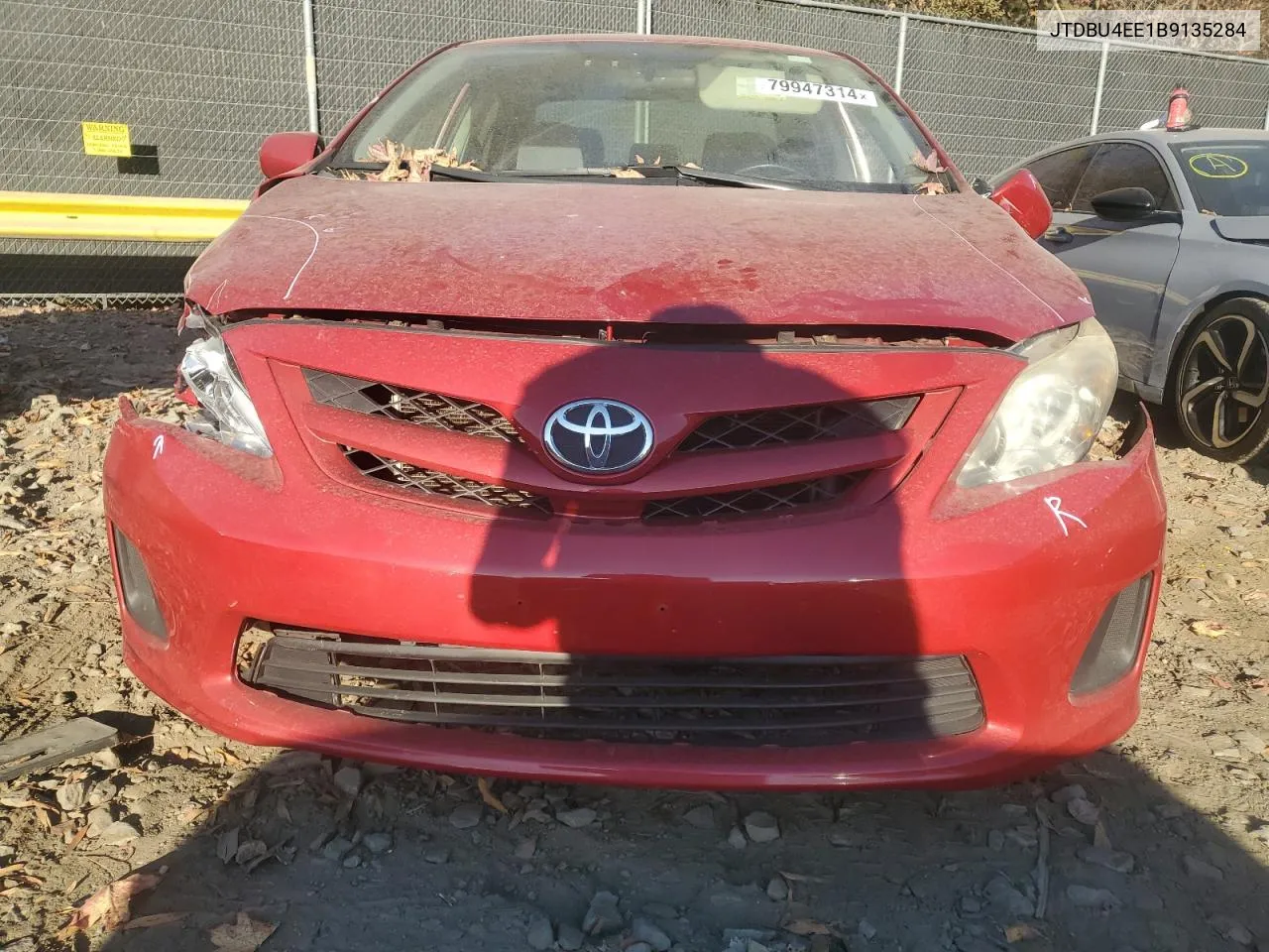 2011 Toyota Corolla Base VIN: JTDBU4EE1B9135284 Lot: 79947314