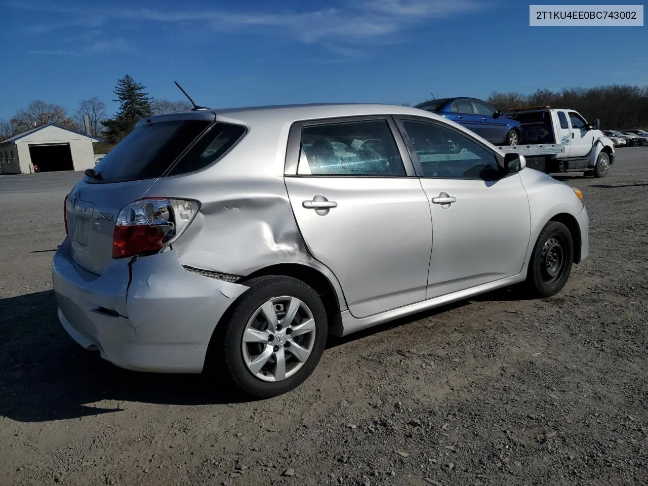 2011 Toyota Corolla Matrix VIN: 2T1KU4EE0BC743002 Lot: 80019934