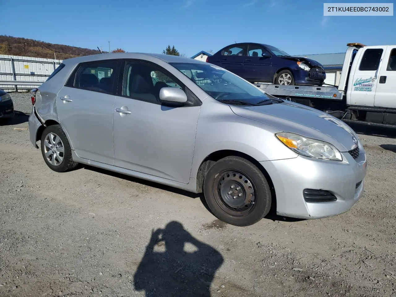 2011 Toyota Corolla Matrix VIN: 2T1KU4EE0BC743002 Lot: 80019934