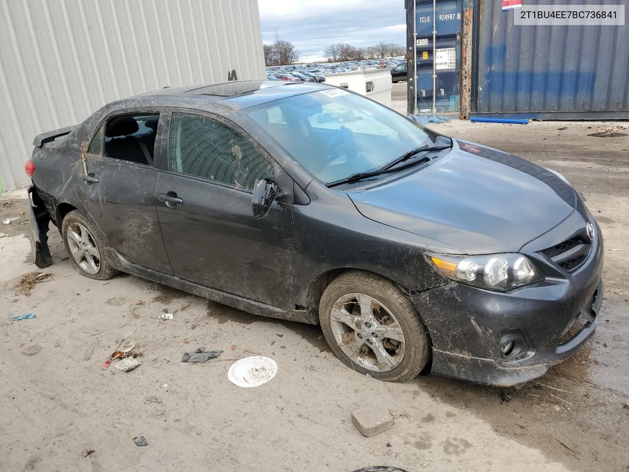 2011 Toyota Corolla Base VIN: 2T1BU4EE7BC736841 Lot: 80027374