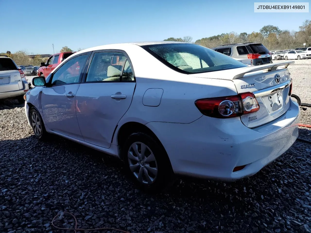 2011 Toyota Corolla Base VIN: JTDBU4EEXB9149801 Lot: 80094774