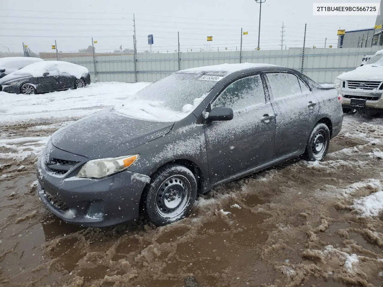 2011 Toyota Corolla Base VIN: 2T1BU4EE9BC566725 Lot: 80153404