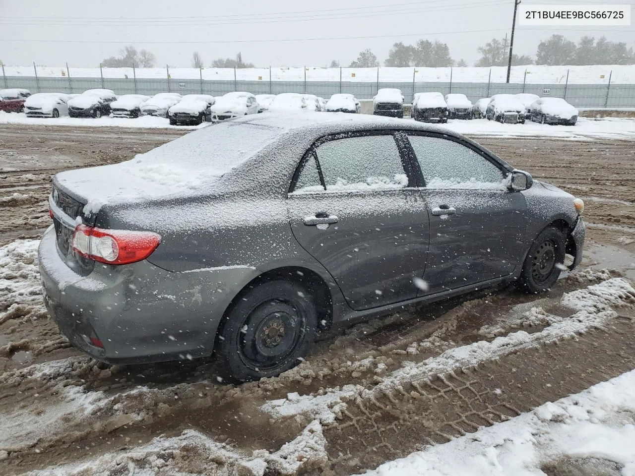 2011 Toyota Corolla Base VIN: 2T1BU4EE9BC566725 Lot: 80153404