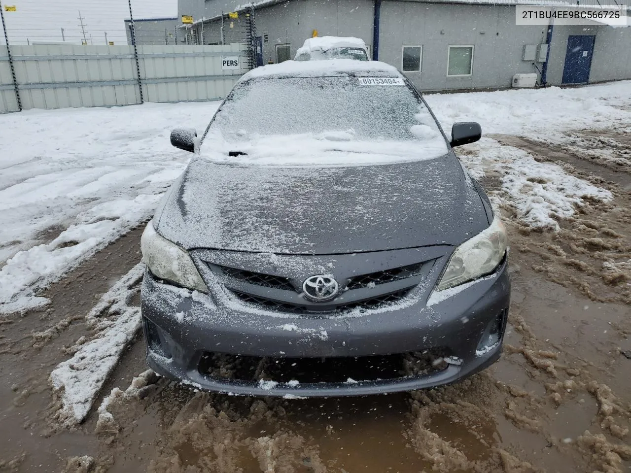 2011 Toyota Corolla Base VIN: 2T1BU4EE9BC566725 Lot: 80153404