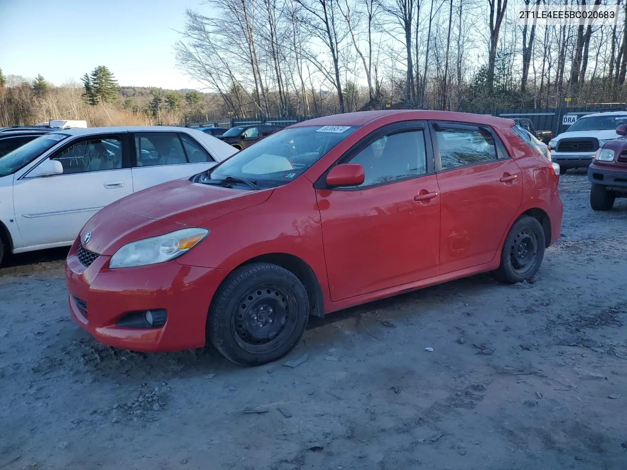 2011 Toyota Corolla Matrix S VIN: 2T1LE4EE5BC020683 Lot: 80369574