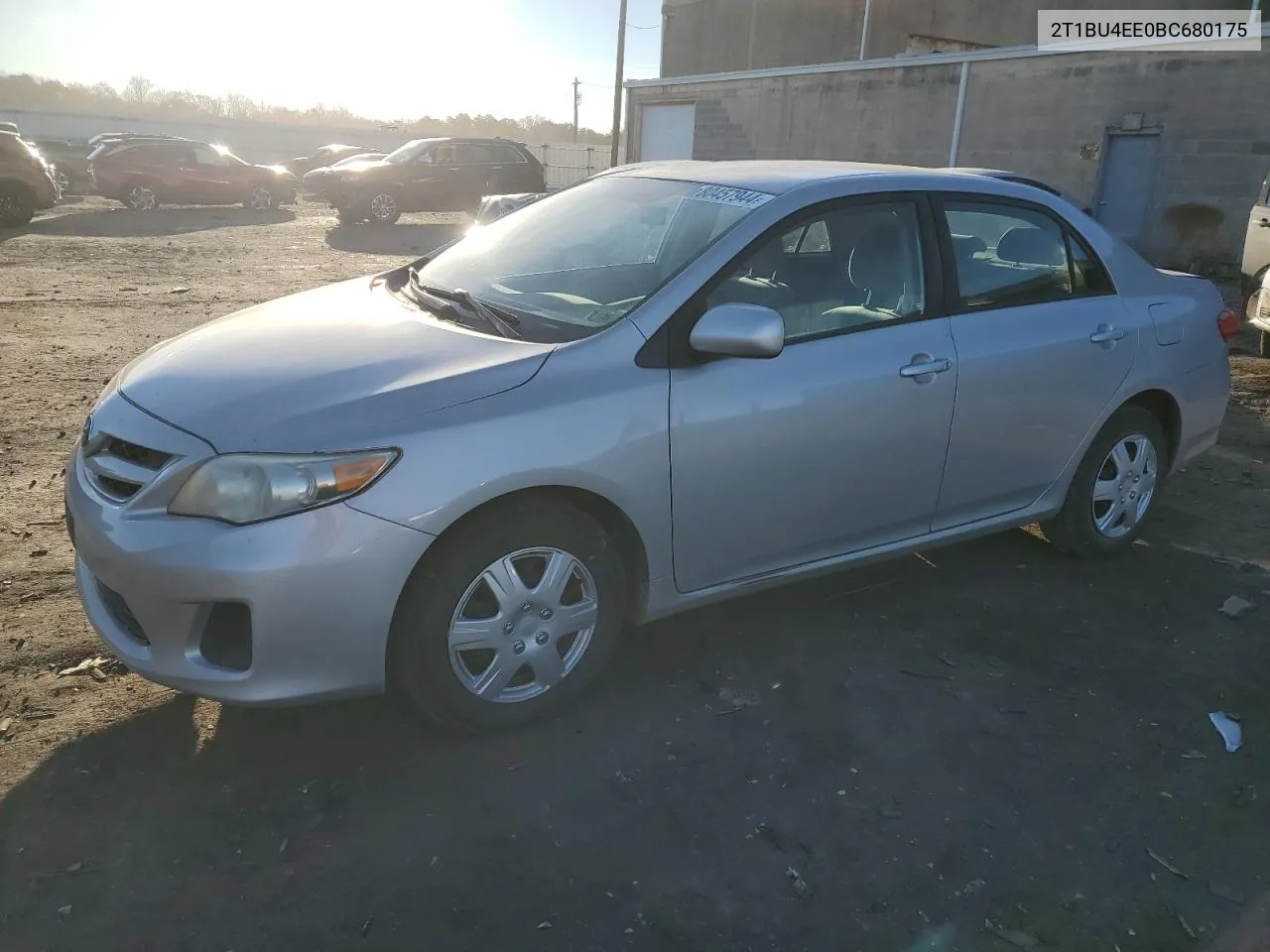 2011 Toyota Corolla Base VIN: 2T1BU4EE0BC680175 Lot: 80457944