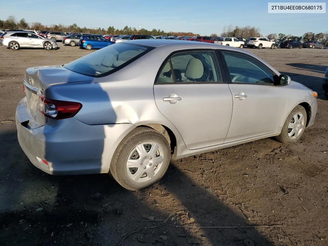 2011 Toyota Corolla Base VIN: 2T1BU4EE0BC680175 Lot: 80457944