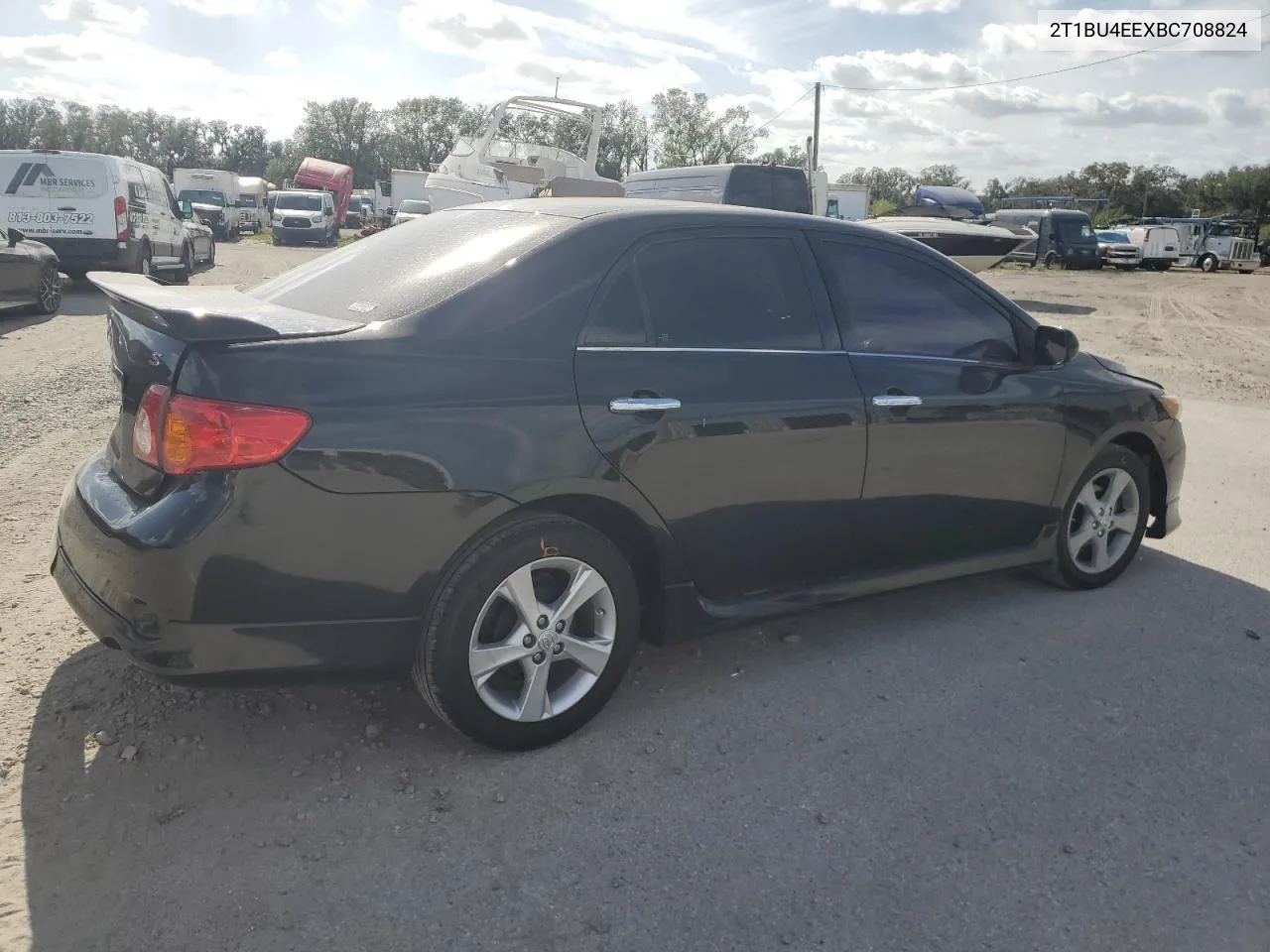 2011 Toyota Corolla Base VIN: 2T1BU4EEXBC708824 Lot: 80683534