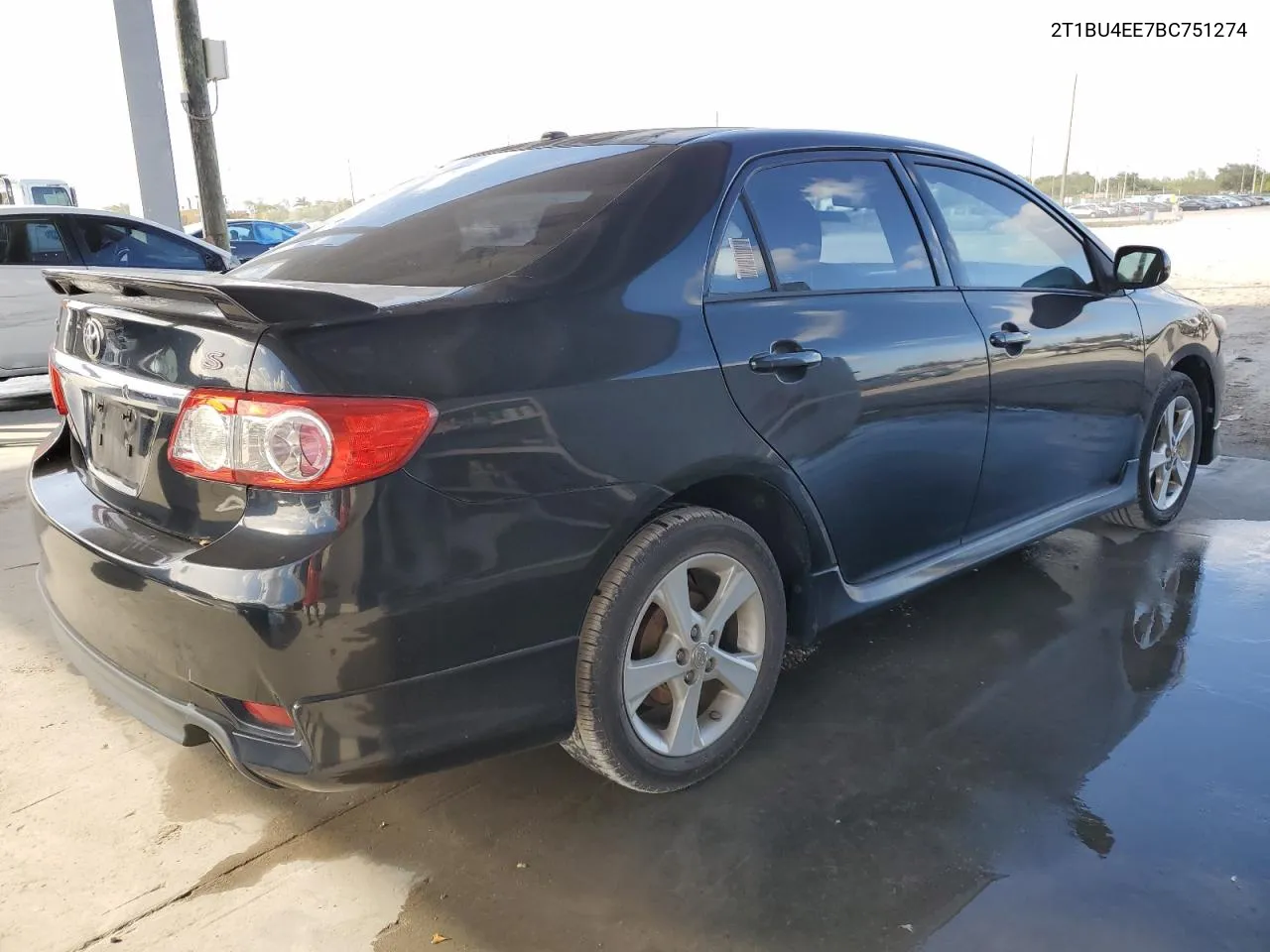 2011 Toyota Corolla Base VIN: 2T1BU4EE7BC751274 Lot: 80776314