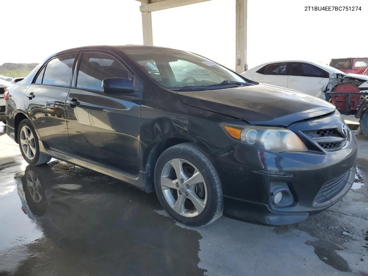 2011 Toyota Corolla Base VIN: 2T1BU4EE7BC751274 Lot: 80776314