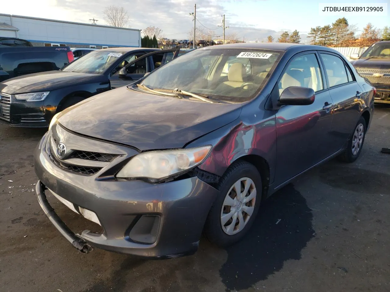 2011 Toyota Corolla Base VIN: JTDBU4EEXB9129905 Lot: 81672624