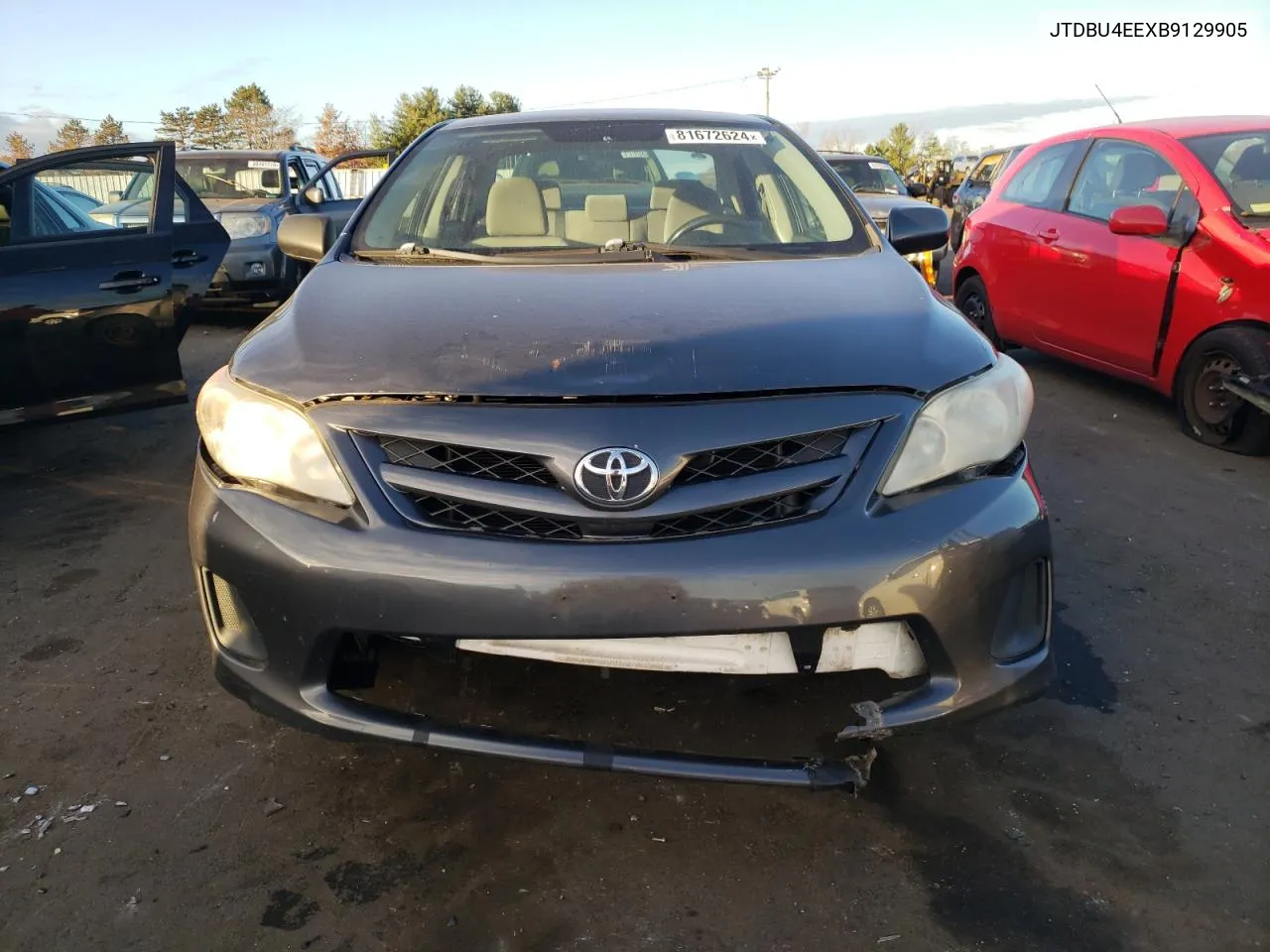 2011 Toyota Corolla Base VIN: JTDBU4EEXB9129905 Lot: 81672624