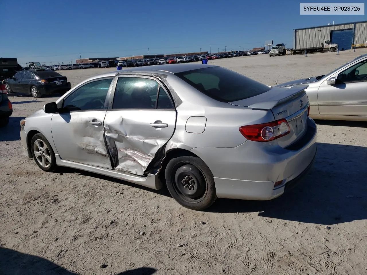 2012 Toyota Corolla Base VIN: 5YFBU4EE1CP023726 Lot: 40428724