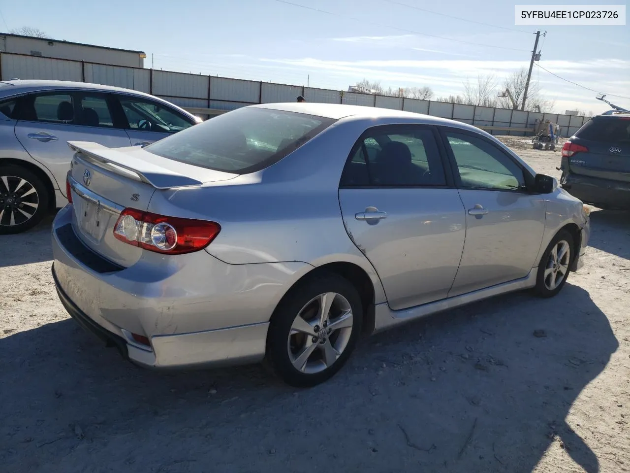 2012 Toyota Corolla Base VIN: 5YFBU4EE1CP023726 Lot: 40428724