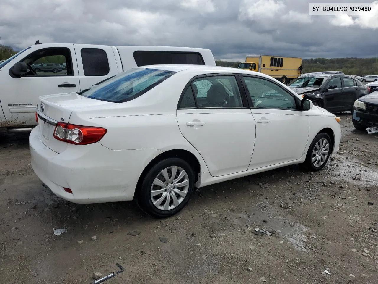 2012 Toyota Corolla Base VIN: 5YFBU4EE9CP039480 Lot: 49277404