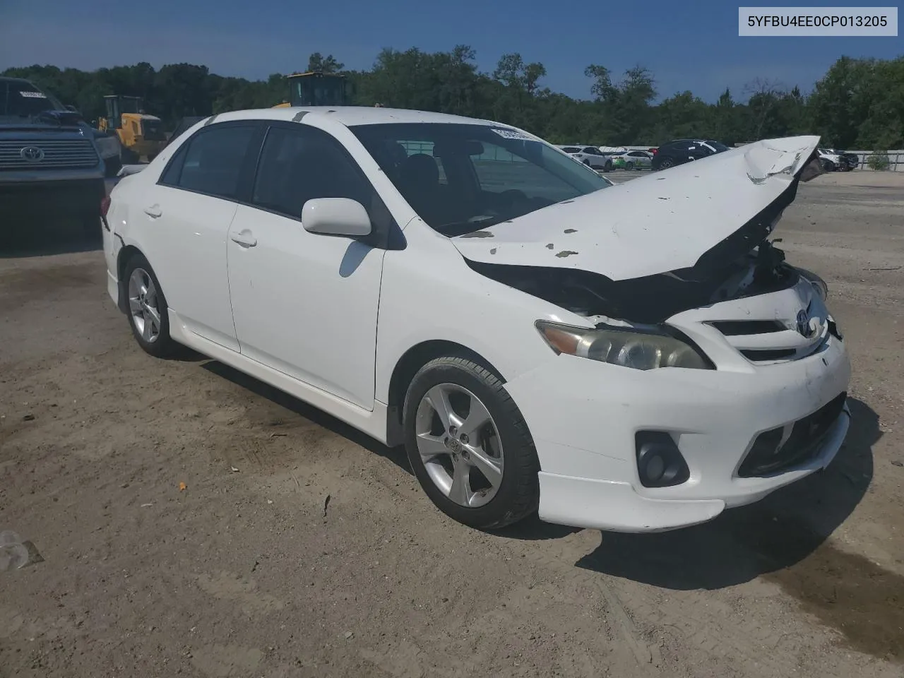 2012 Toyota Corolla Base VIN: 5YFBU4EE0CP013205 Lot: 53643544