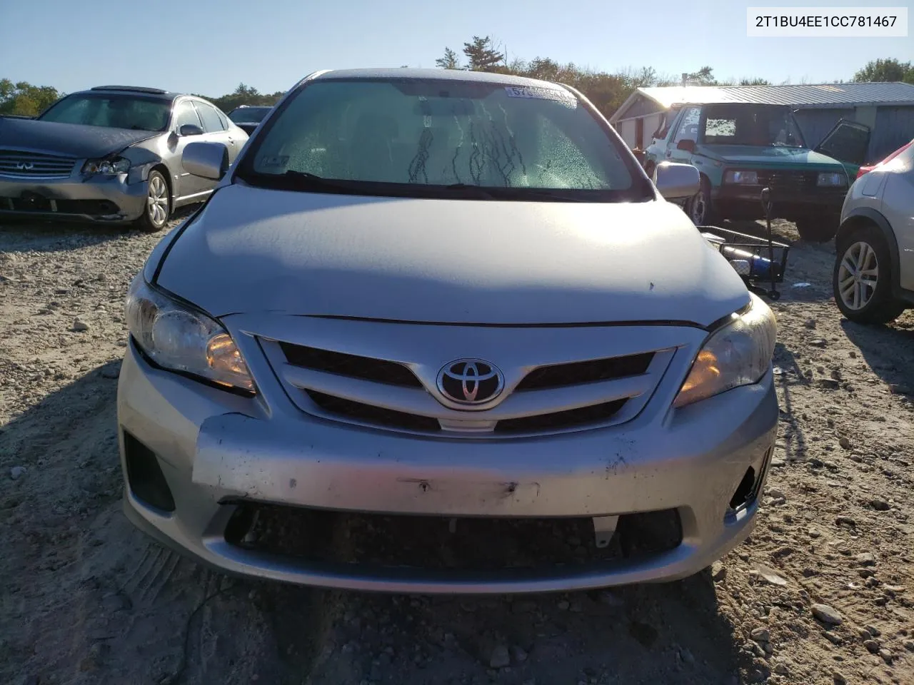 2012 Toyota Corolla Base VIN: 2T1BU4EE1CC781467 Lot: 57854544