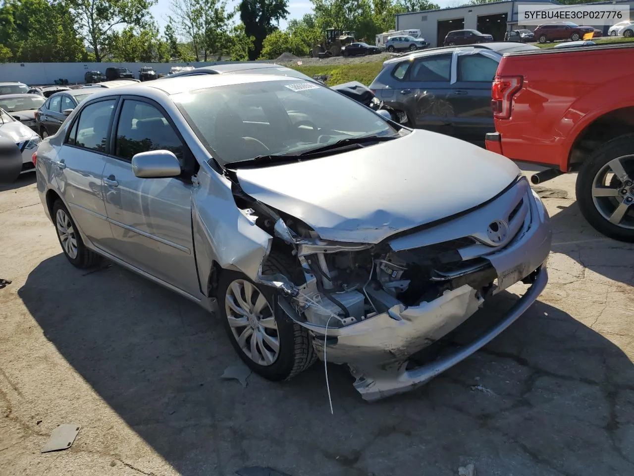 2012 Toyota Corolla Base VIN: 5YFBU4EE3CP027776 Lot: 58869654