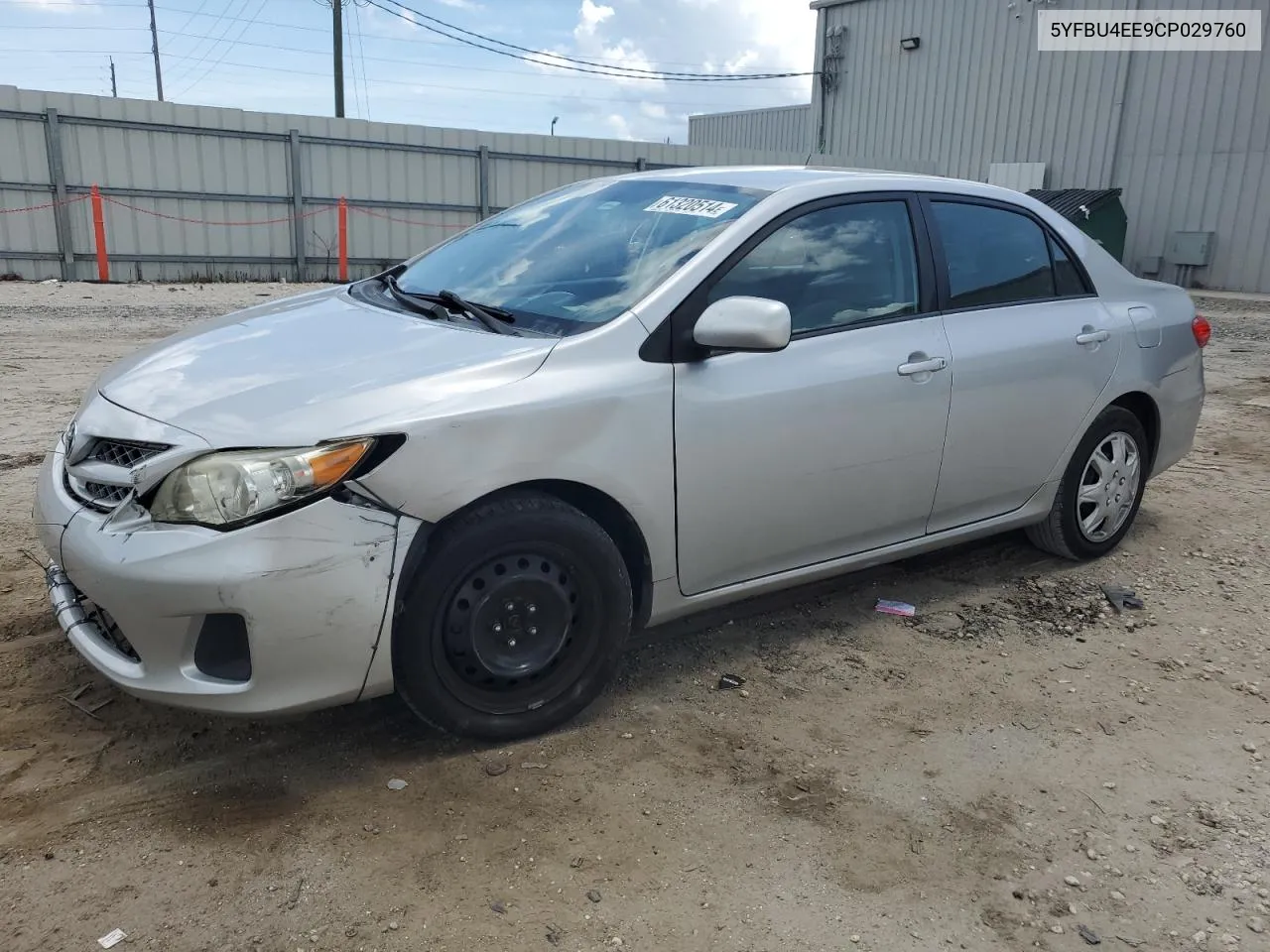 2012 Toyota Corolla Base VIN: 5YFBU4EE9CP029760 Lot: 61320514