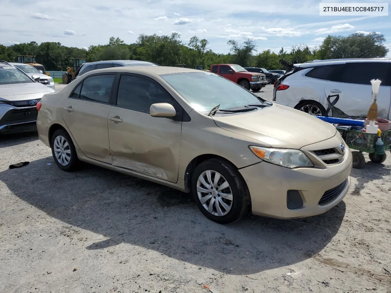 2012 Toyota Corolla Base VIN: 2T1BU4EE1CC845717 Lot: 62958134