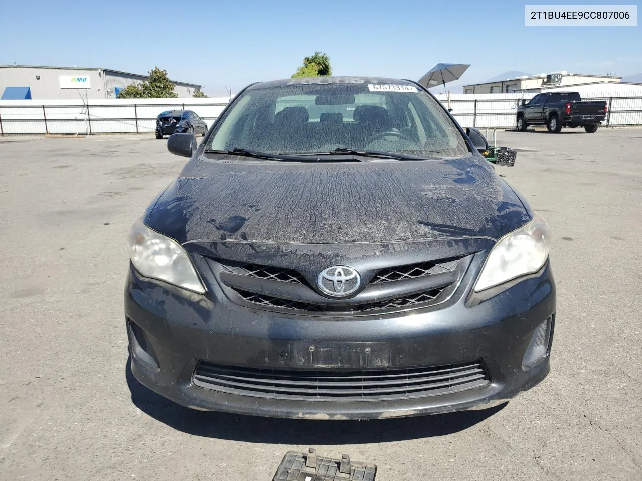 2012 Toyota Corolla Base VIN: 2T1BU4EE9CC807006 Lot: 67573314